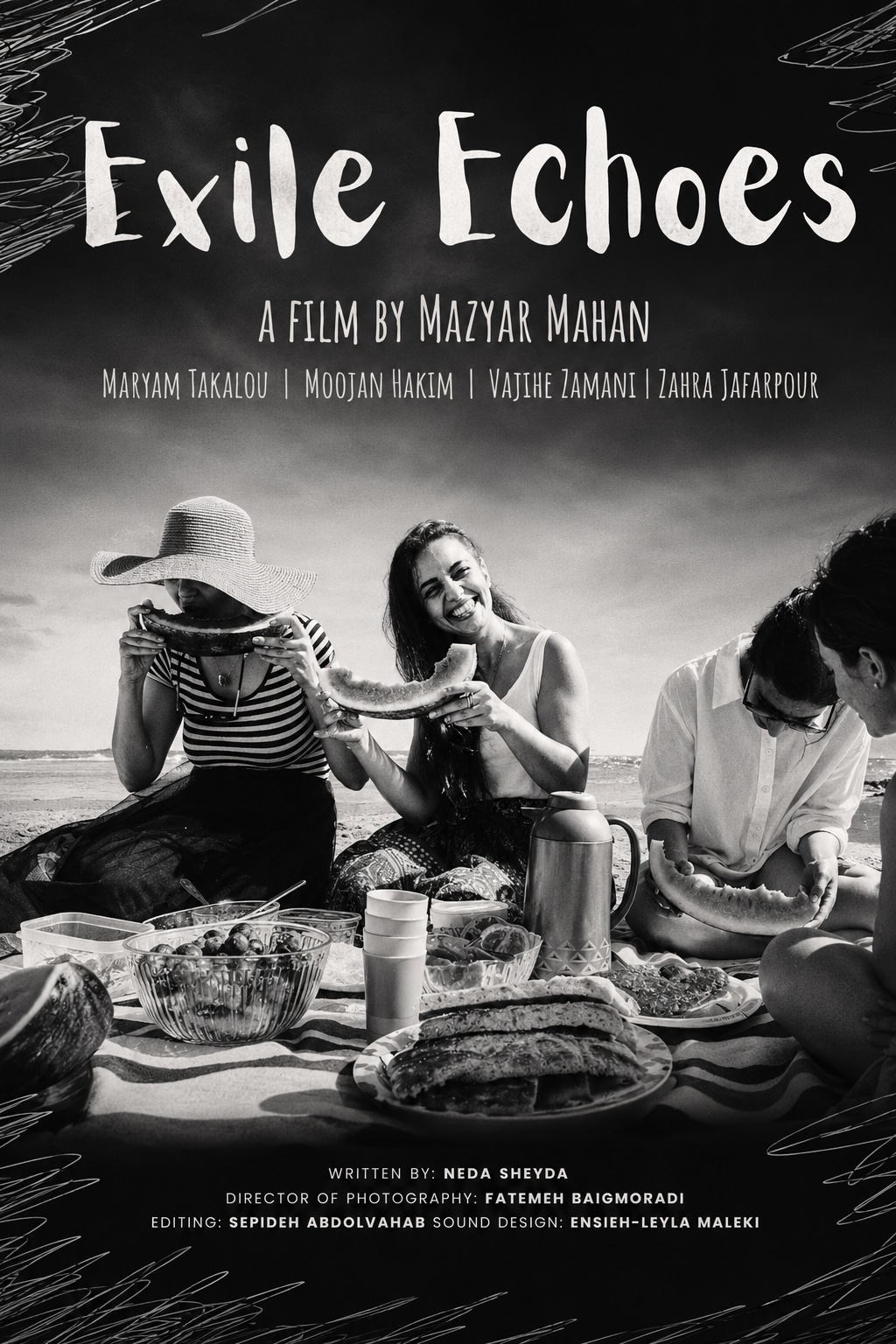Exile Echoes (2024) poster, a film by Mazyar Mahan