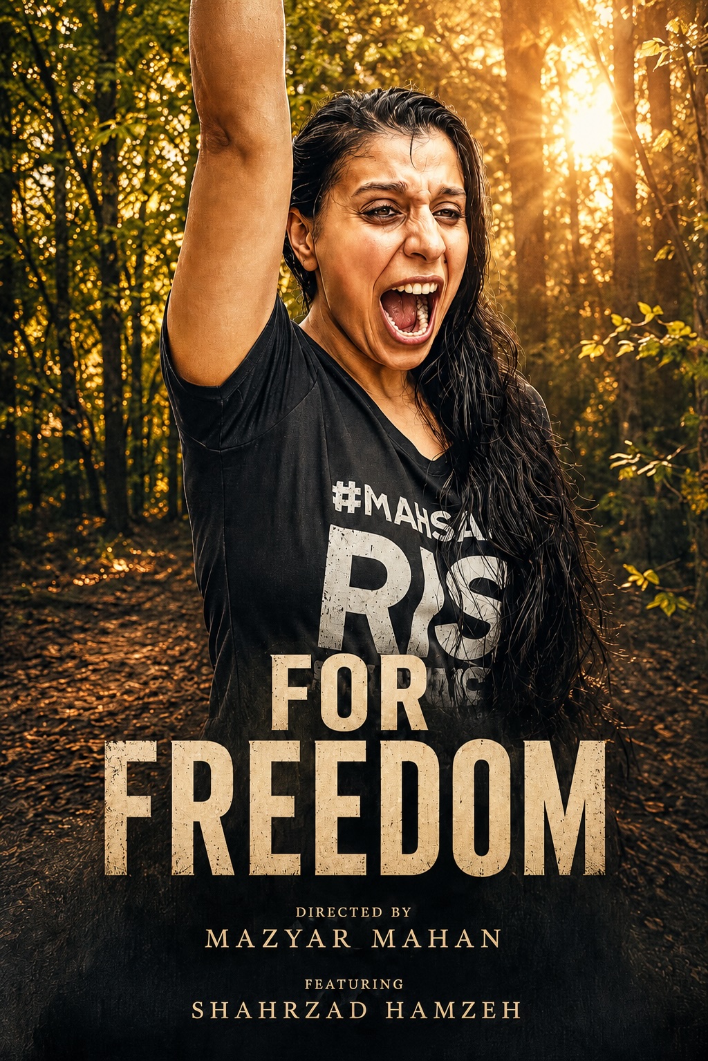 For Freedom (2022) poster, a film by Mazyar Mahan